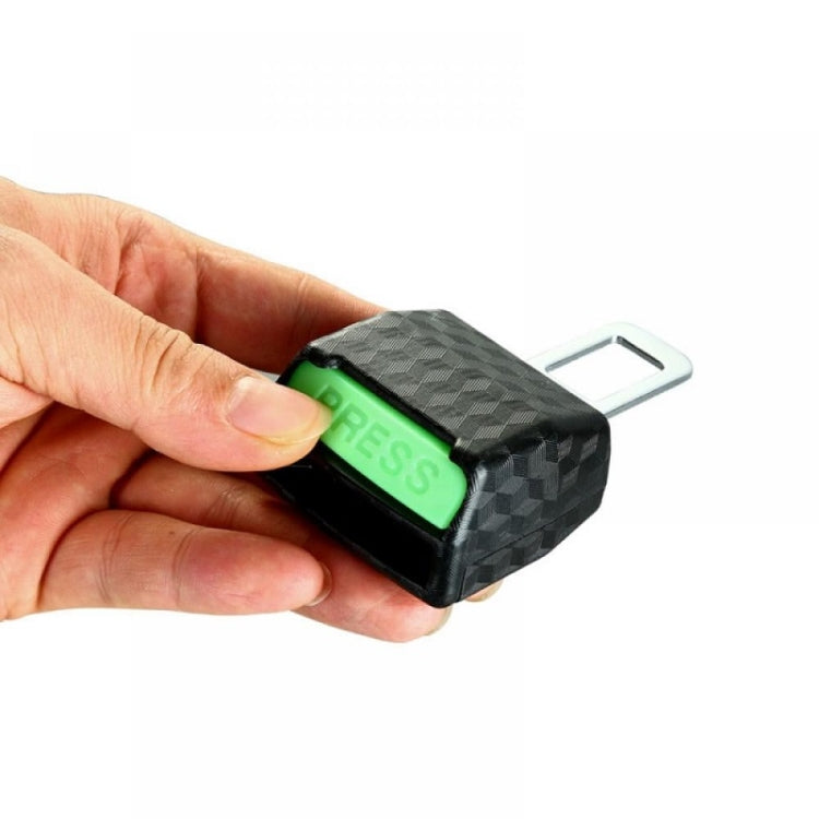 1pair Car Safety Belt Insert Head Limiter With Lock Tongue