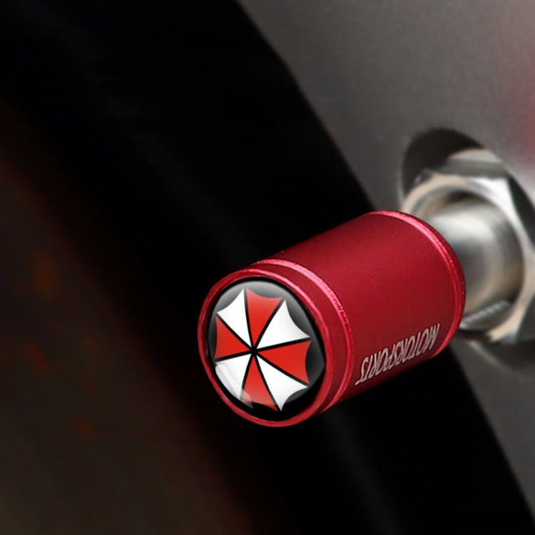 4pcs /Set Umbrella Metal Tire Valve Caps Automobile Universal Modified Valve Covers