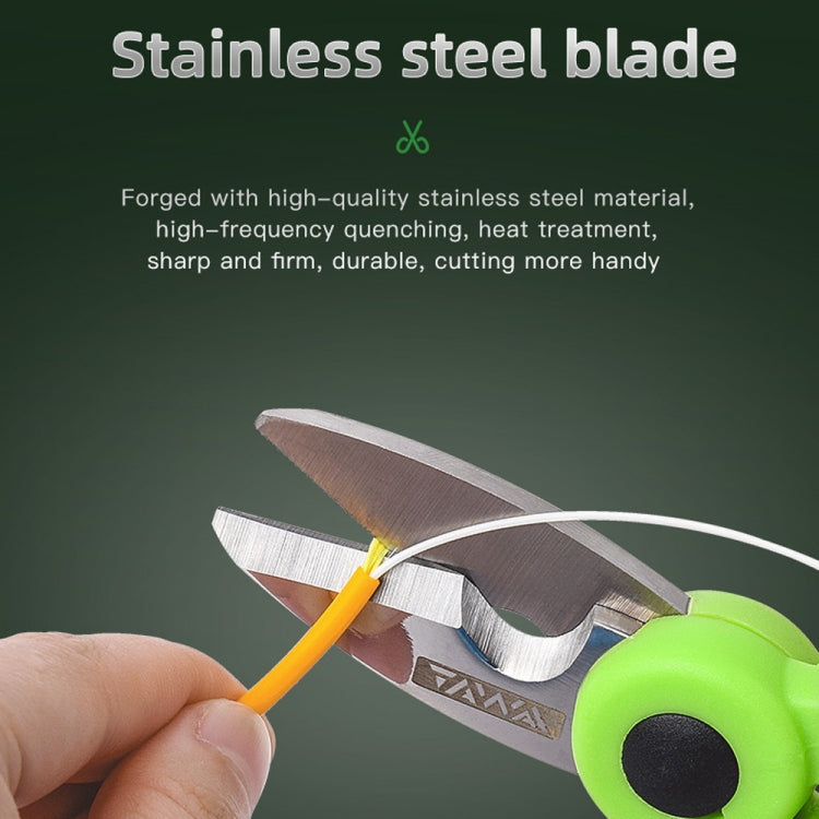 KomShine Stainless Steel Kevlar Serrated Fiber Optic Stripping Scissors