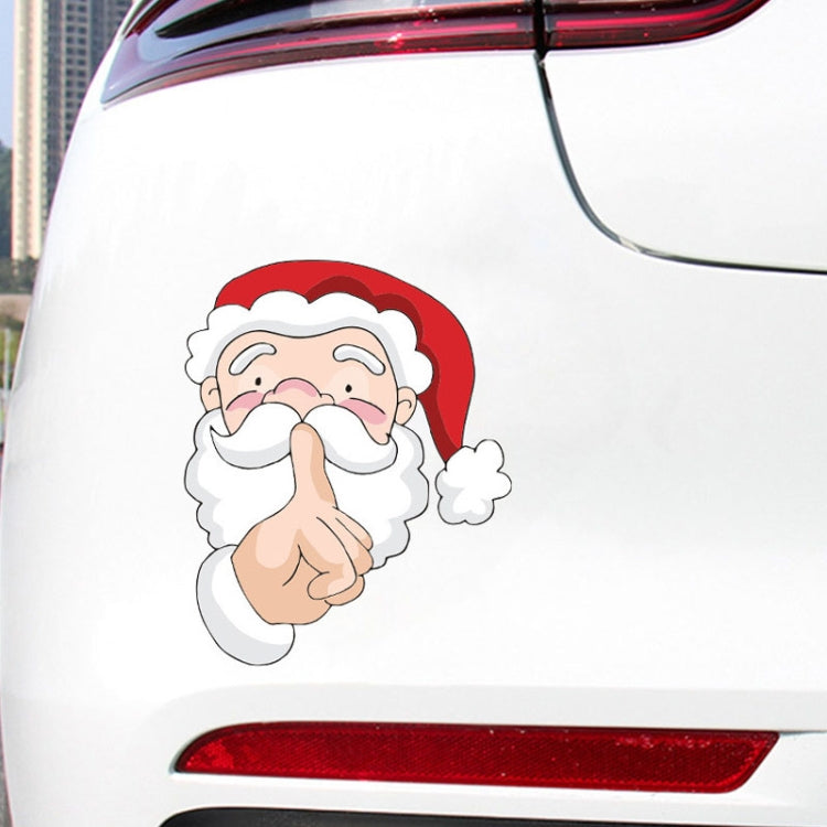 Santa Claus Elk Car Window Decorative Stickers Car Side Window Bumper Decal