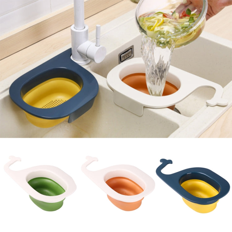 Multifunctional Whale-shaped Foldable Kitchen Fruit and Vegetable Draining Basket