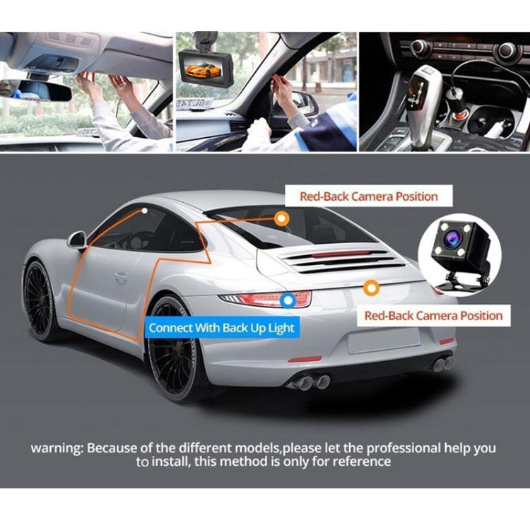 3-Inch Dual-Lens Front 4K + Rear 2K HD WiFi Connected Driving Recorder
