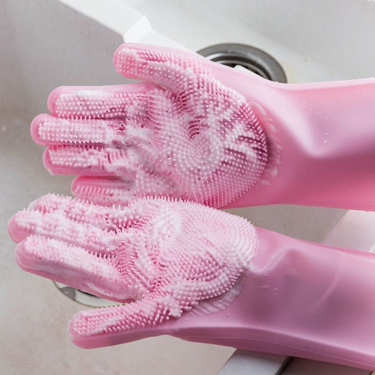 Kitchen Silicone Dishwash Gloves Male And Female Household Chores Cleaning Mitts
