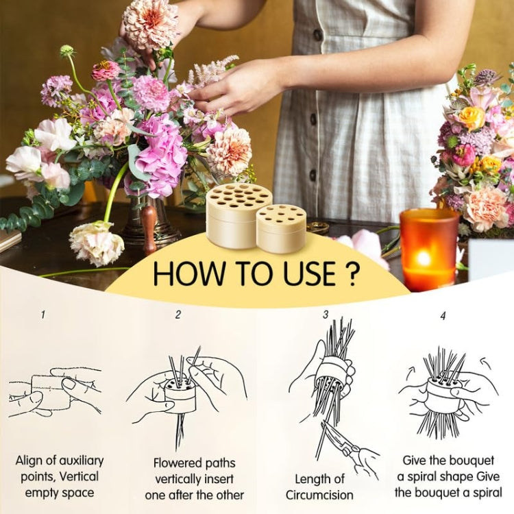 Spiral Ikebana Stem Holder for Vases DIY Bouquet Twister Flower Arrangement Holder