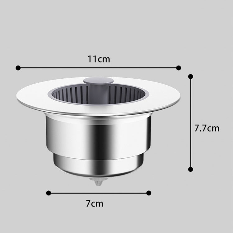 Pop Up Kitchen Sink Drain Strainer Stopper Combo Anti-Clog and Easy Clean