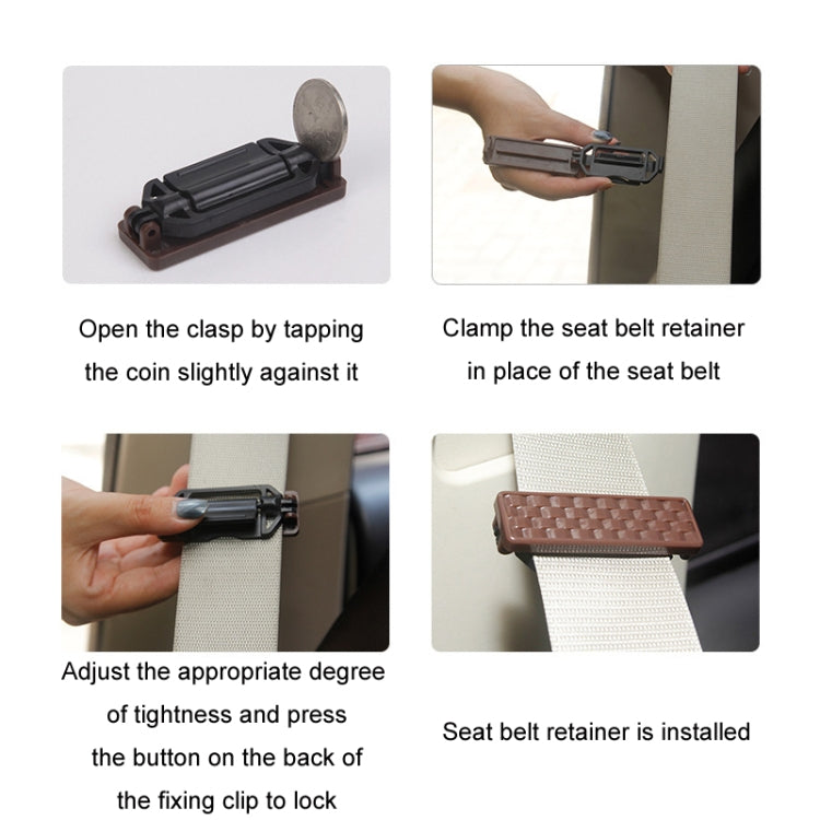 Car Safety Belt Limiter Buckle Anti-Strangle Clip