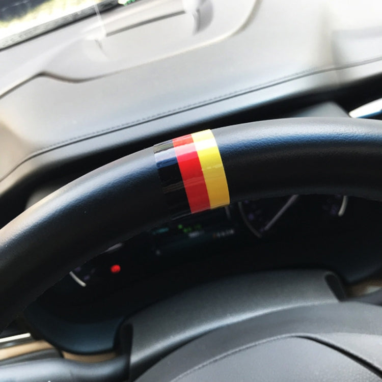 2pcs Steering Wheel Three-color Label Car Modification Film