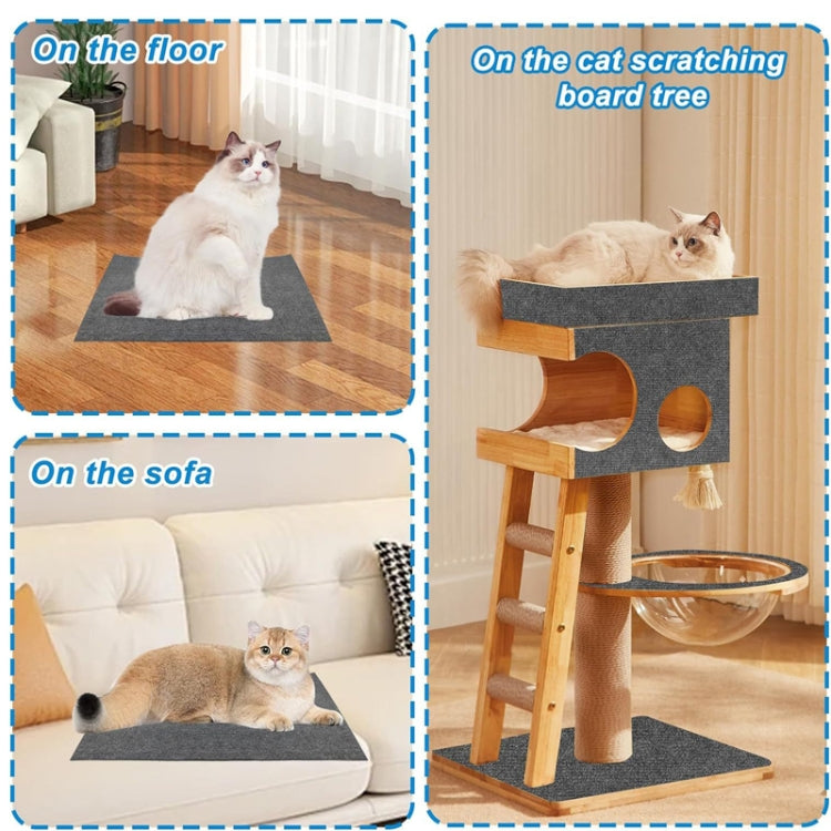 Trimmable Self-Adhesive Cat Scratching Mat DIY Climbing Cat Scratcher