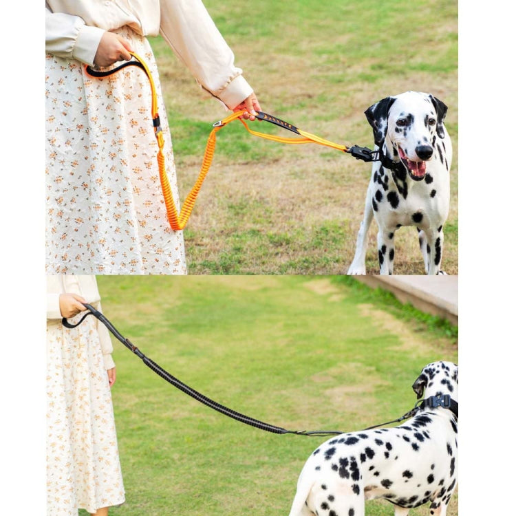 Heavy Duty Bungee Dog Leash Reflective Shock Absorbing Leashes for Medium Large Dogs