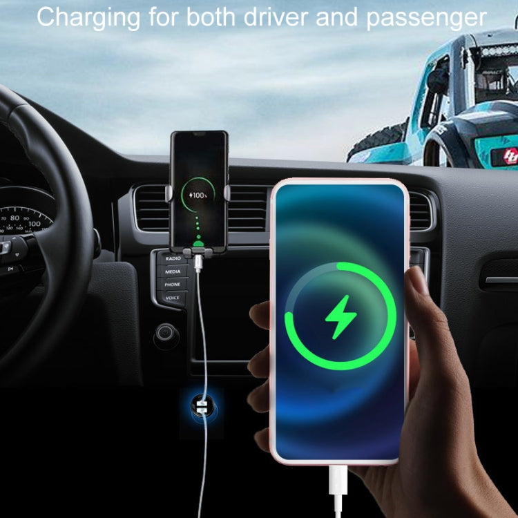 Vehicle Mini Fast Charging Charger Car One To Three Cigarette Lighter