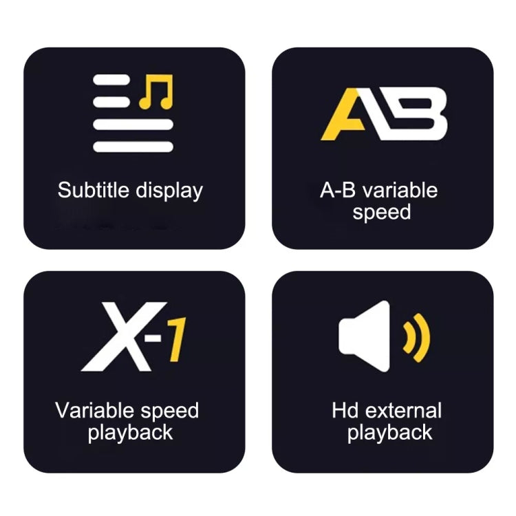 A30 MP3 Player With FHD 720P Digital Camera Bluetooth 5.4 Lossless Sound Audio Player