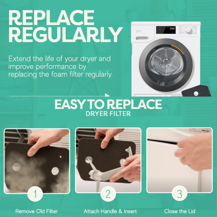 For Miele T1 9164761 Heat Pump Tumble Dryer Filter Replacement