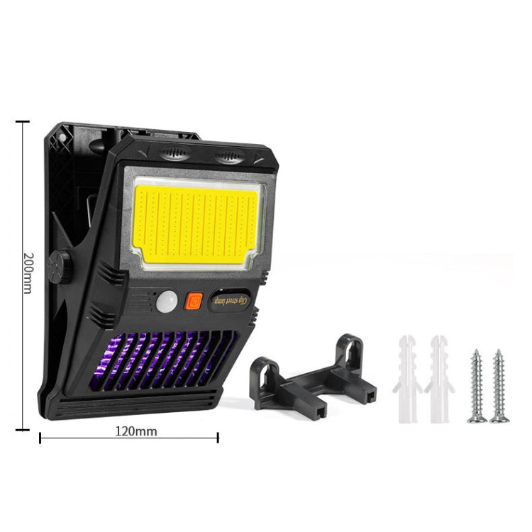 Solar Wall Lamp With Clip Mosquito Killer Lamp Portable Body Sensor Outdoor Garden Light