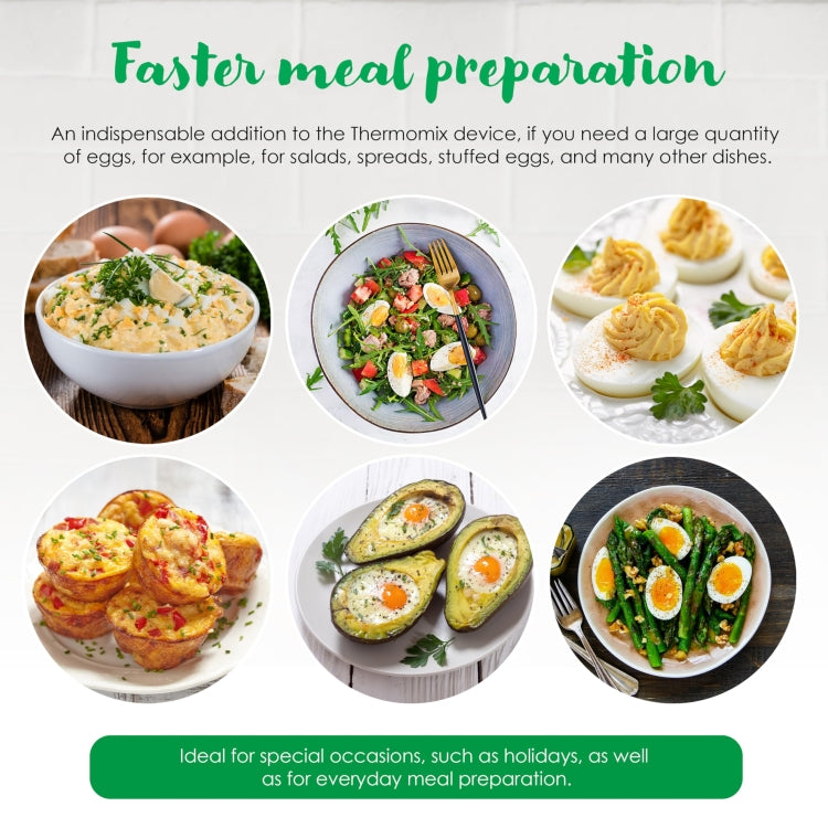 10-in-1 Egg Cooker For Thermomix TM5 TM6 TM31 Multifunction Pot Steamer Tray