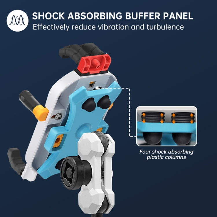 Colorful Motorcycle Shock-absorbing Navigation Mobile Phone Holder