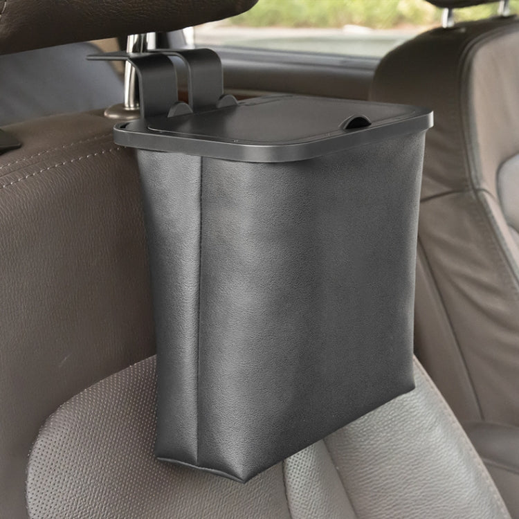 Car Rear Seat Foldable Large Capacity Hanging Waterproof Trash Can