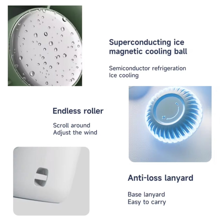 Turbo Handheld Small Fan Outdoor 100-speed Cooling Fan Built-in 4000 mAh Battery