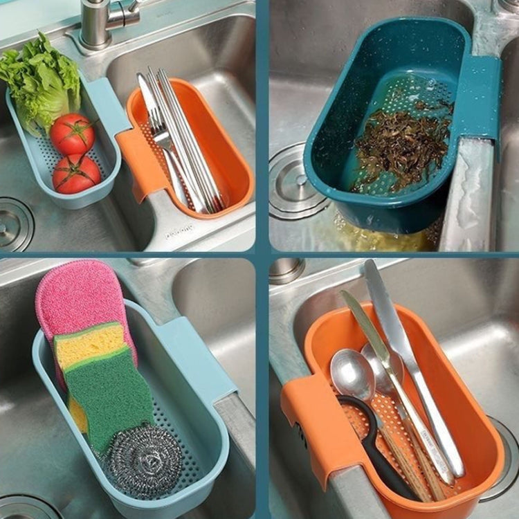 Kitchen Sink Drain Basket Washing Basin Multifunctional Storage Hanging Basket