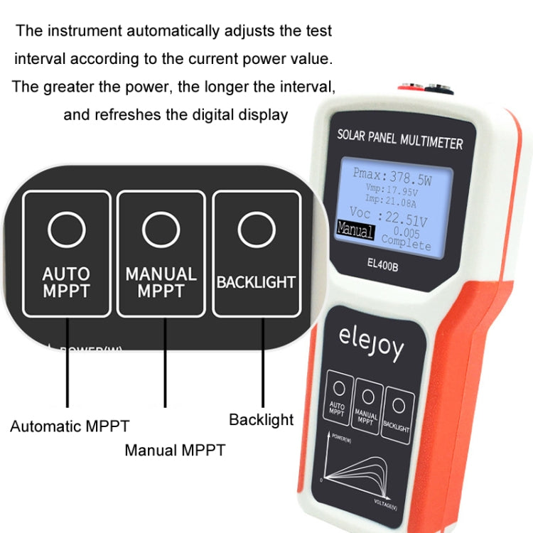 elejoy 400W MPPT Solar Photovoltaic Panel Multimeter