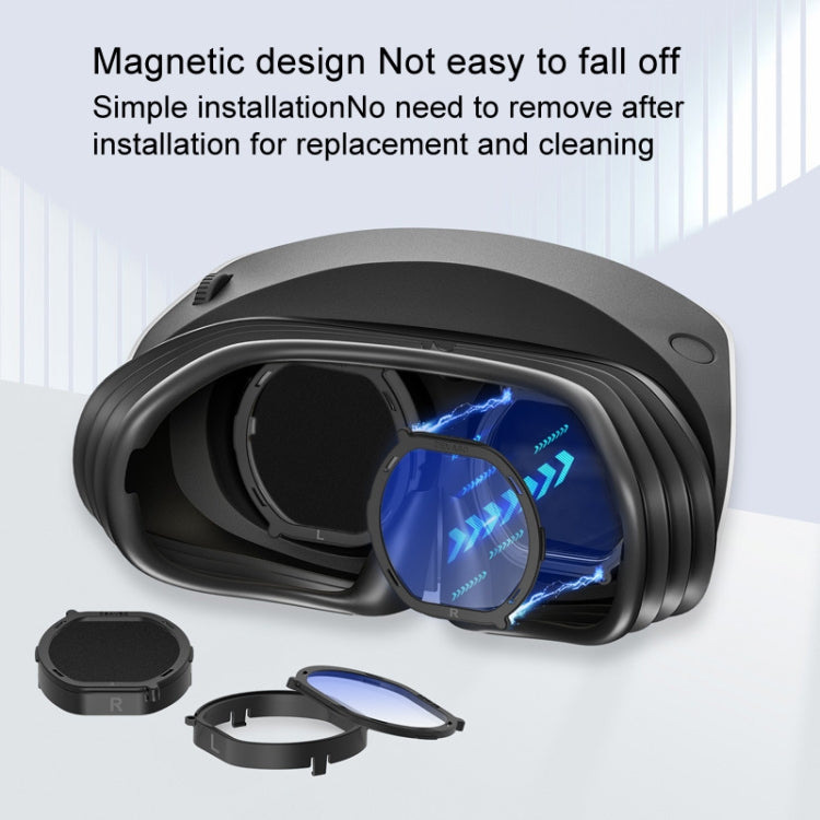 DEVASO For PlayStation VR 2 6 In 1 Magnetic Glasses Anti-Scratch Protective Cover
