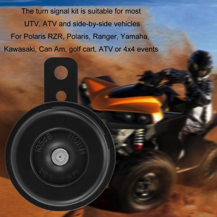 3 In 1 ATV Motorcycle Turn Signal LED Light Horn Kit