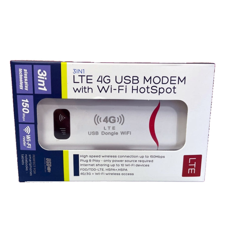 4G USB WiFi Dongle NIC Router WiFi Wireless Car Hotspot