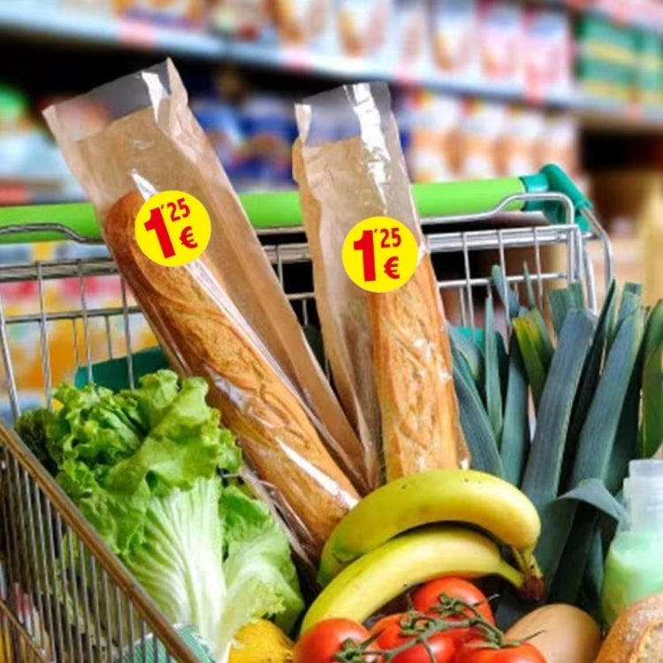 500pcs /Roll 3.8cm Price Tag Supermarket Sealing Sticker