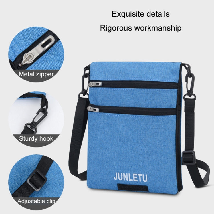 JUNLETU Crossbody Bag Waterproof Cell Phone Bag Travel Documents Passport Card Neck Pouch