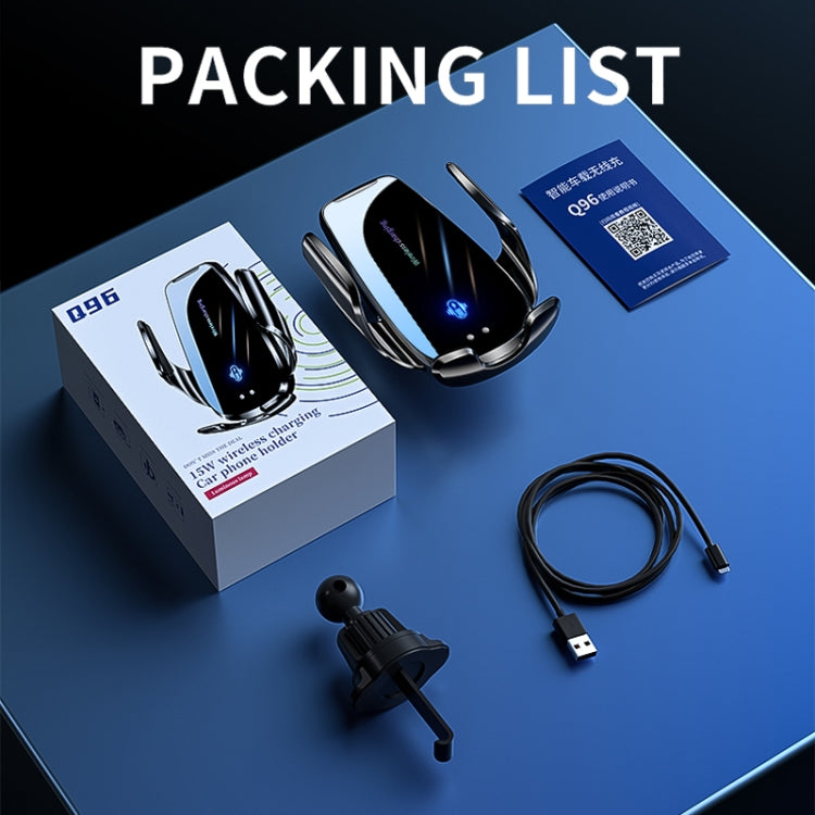 Q96 Car Wireless Charging Cell Phone Navigation Mount