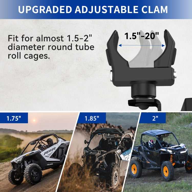 FLYQUICK UTV/ATV Universal 1.75-2 inch Rearview Mirror