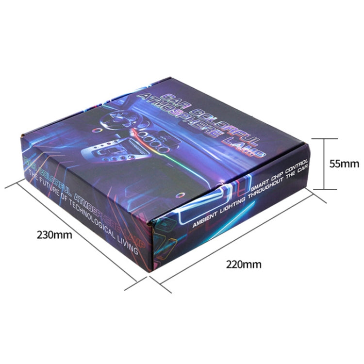 Car Hidden Acrylic LED Colorful Decorative Atmosphere Light Strip