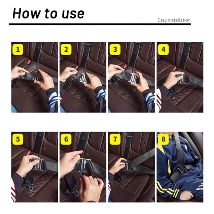 Child Car Seat Belt Adjustment Buckle Fixed Limiter