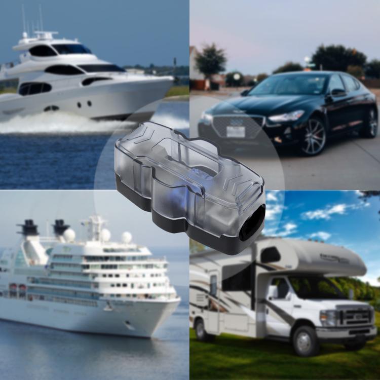 1 Out 2 Ways Car Audio Power Fuse Holder Car Fuse Distribution Block