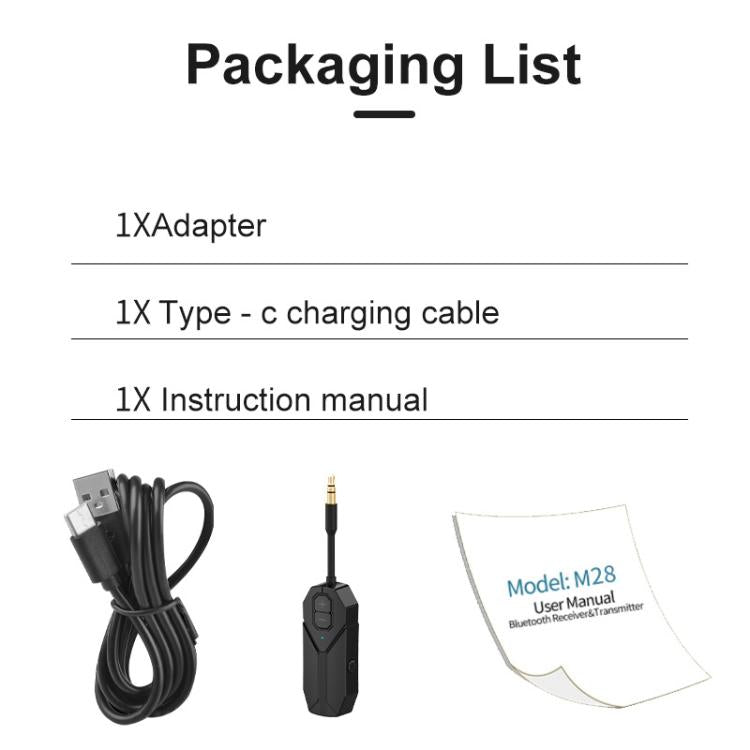 2 In 1 Aux Car Bluetooth 5.4 Audio Receiver Transmitter