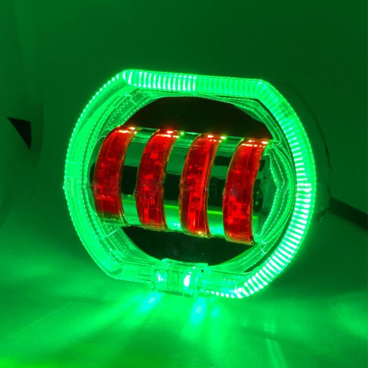 Motorcycle Electric Vehicle General Modification LED Headlight 4 Beads Double Lens Lamps