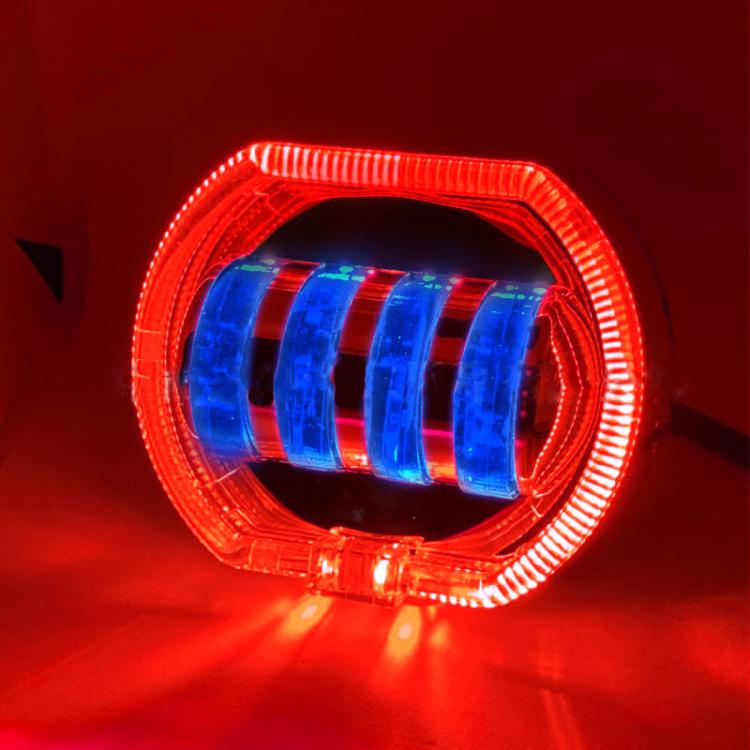 Motorcycle Electric Vehicle General Modification LED Headlight 4 Beads Double Lens Lamps