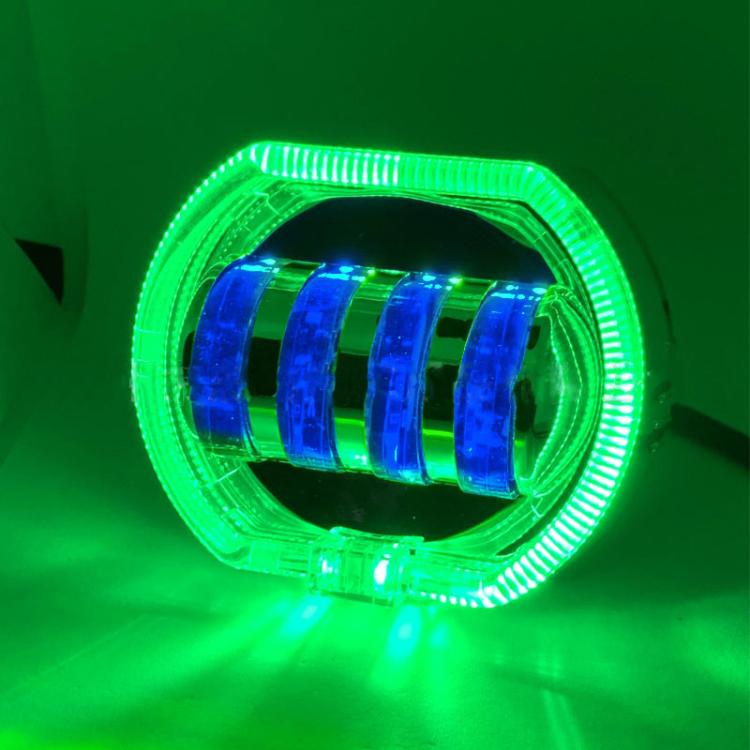 Motorcycle Electric Vehicle General Modification LED Headlight 4 Beads Double Lens Lamps