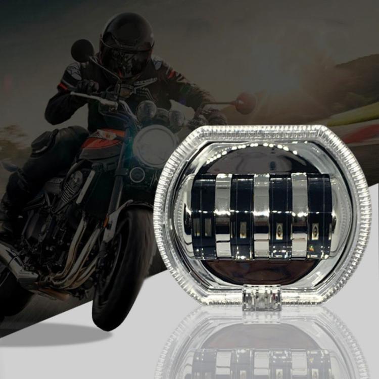 Motorcycle Electric Vehicle General Modification LED Headlight 4 Beads Double Lens Lamps