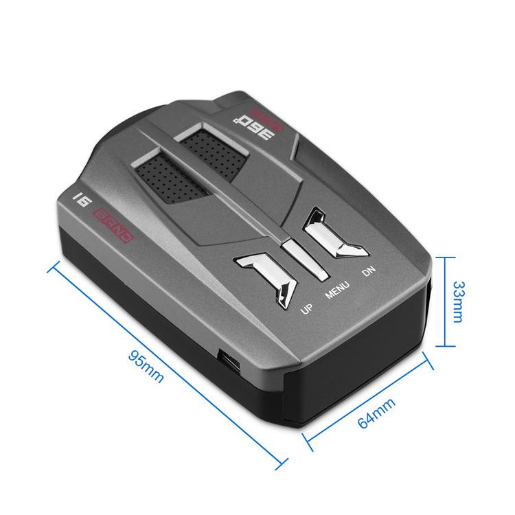 Car Mobile Radar Speed Detector Car Electronic Dog, Support English / Russian