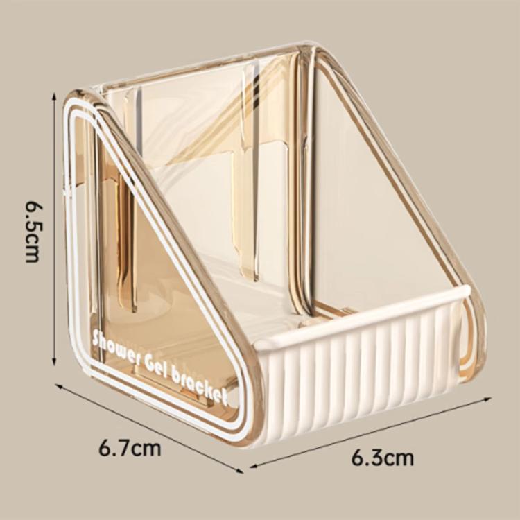 2pcs /Pack Wall-mounted Shower Gel Shampoo Holder with Adjustable Hole Distance