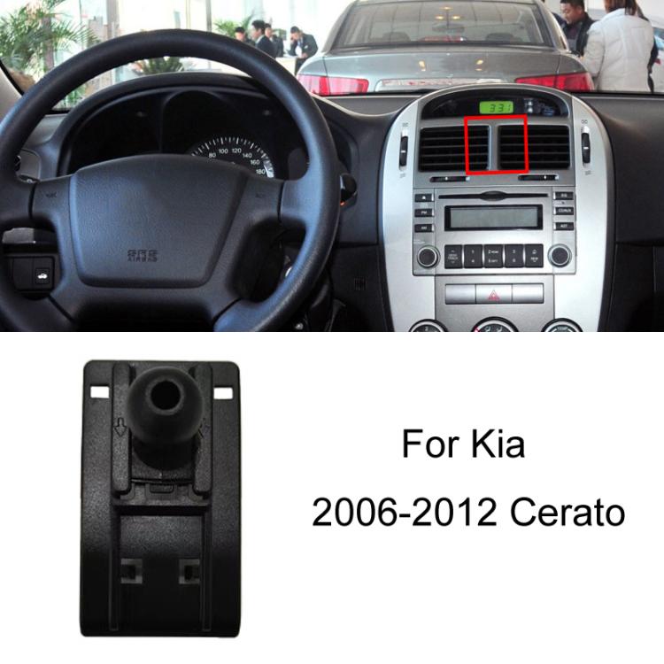 For Kia Left Driving Car Special Mobile Phone Navigation Bracket Base, 06-12 Cerato, 07-13 Sportage, 09-14 Sorento, 09-16 Forte, 11-15 K5, 11-15 K2, 11-16 Sportage, 13-17 K3, 14-17 K4, 15-19 KX3, 16-17 KX5, 16-19 K5, 17-20 Pegas, 18-20 Forte
