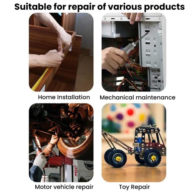 Multifunctional Combination Retractable Dual-purpose Screwdriver Set Iso-U Phillips Screwdriver Repair Tools