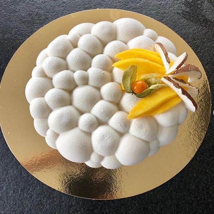 3D Round Bubble Cloud Cake Silicone Mold Mousse Pudding Jelly Mold Baking Supplies