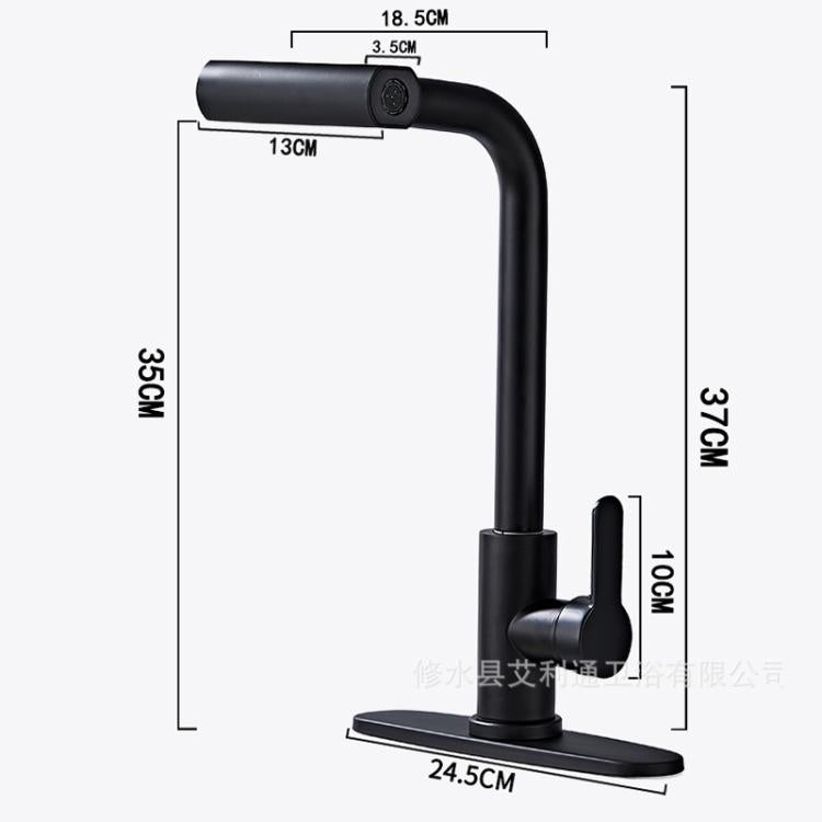 Pull-Out 4 Modes Waterfall Kitchen Faucet Hot/Cold Water Mixer Tap With Base