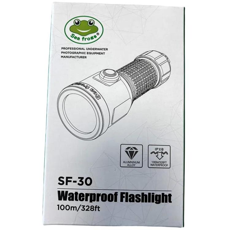 Sea Frogs SF-30 100m/325FT Underwater Video Light 3000 lm Diving Flashlight