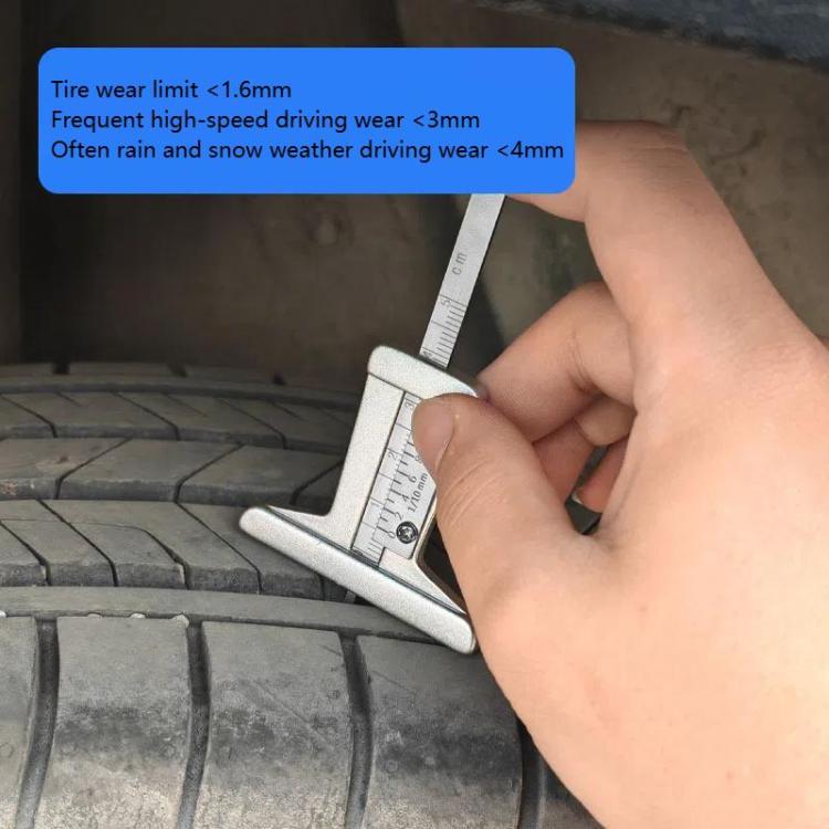 0-50mm Stainless Steel Tire Tread Depth Gauge
