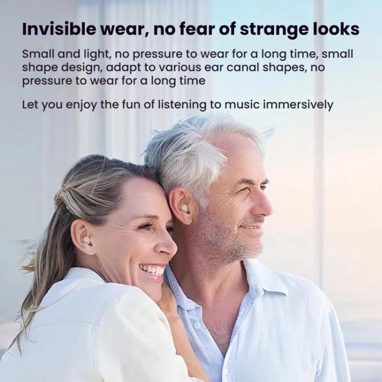 Portable Mini CIC Hearing Aid Invisible Rechargeable Sound Amplifier Collector