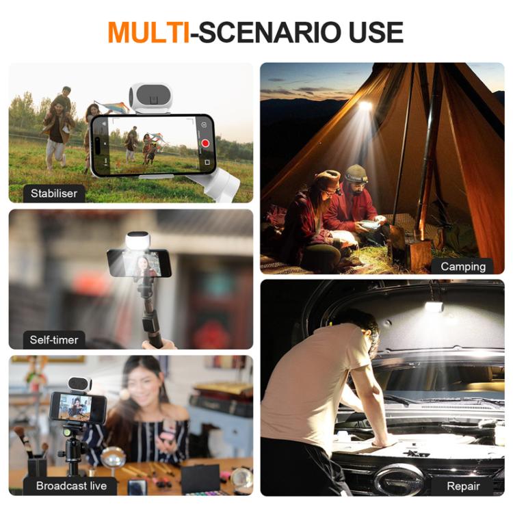 For DJI / Zhiyun Handheld Gimbal Stabilizer Fill Light Magnetic LED Photography Lamp Mobile Phone Fill Light