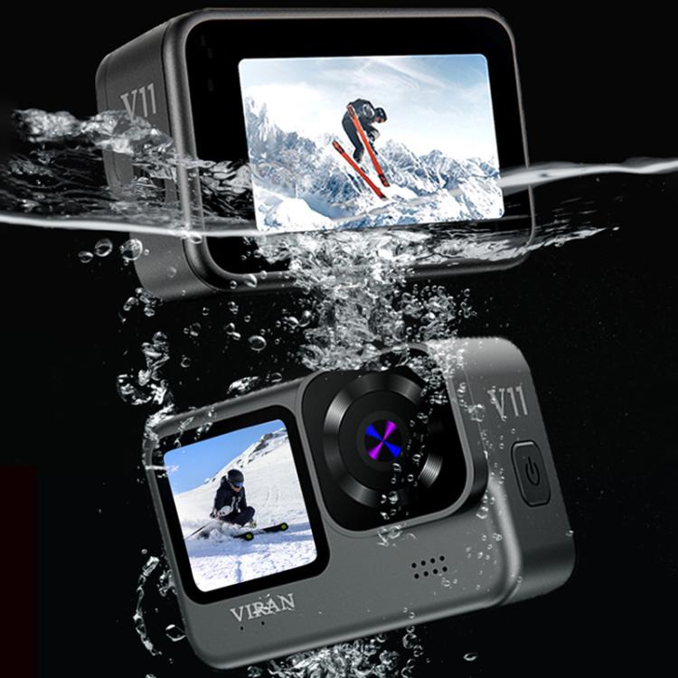 VIRAN V11 Dual-Color Screen 5K HD IP68 Waterproof Six-Axis Anti-Shake Sports Camera