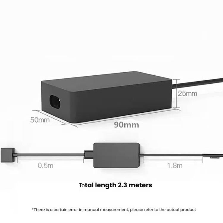 For Microsoft Surface Laptop 65W 15V 4A Fast Charger With 5V 1A USB-A Port AC Adapter